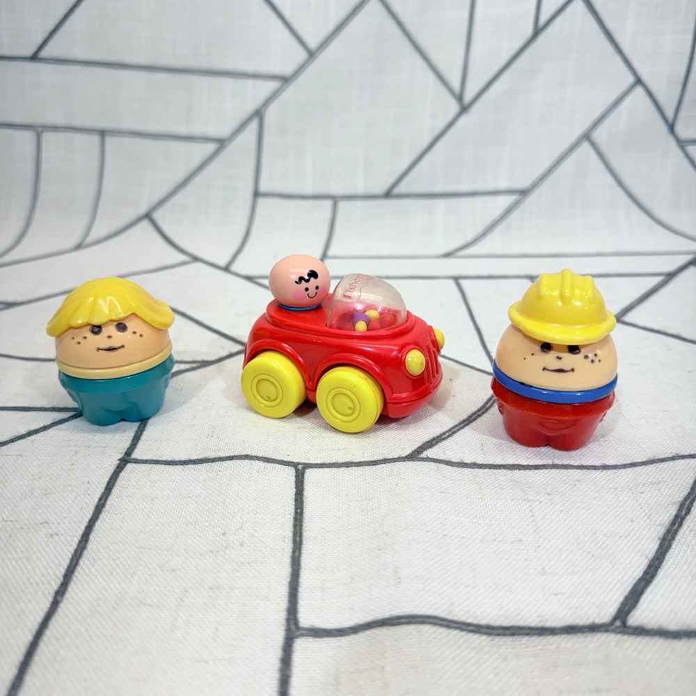 Fisher Price Weebles Figures & Car Set OS Multicolor Vintage 1996 Toy Lot